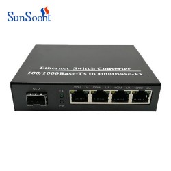 Gigabit 5 port SFP fiber optic switch