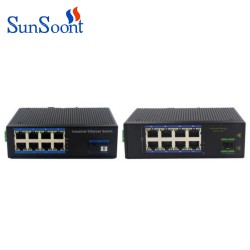 8-port 10/100/1000BASE-TX+1000Base-FX Industrial Ethernet Switch
