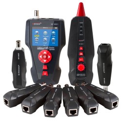 multifunction TDR network cable tester with PoE/PING/Port Flash function