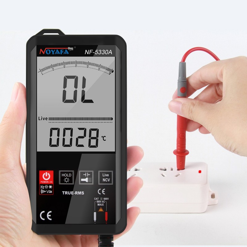 Hd Screen Touch Button Ncv Multimeters Live Neutral Wire Test Color