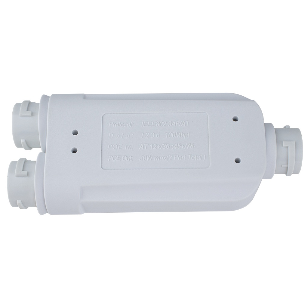 1 to 2 waterproof poe extender outdoor installation for surveillance system