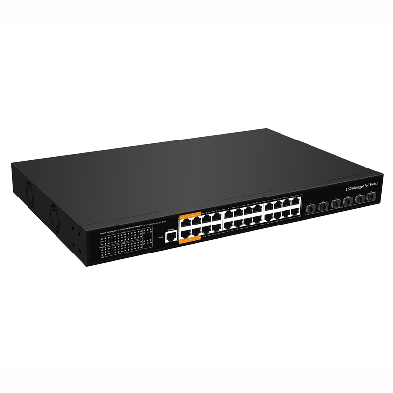 30 Port L3 Managed 10G Uplink 2.5G PoE Switch, provides 24* 100/1000 ...