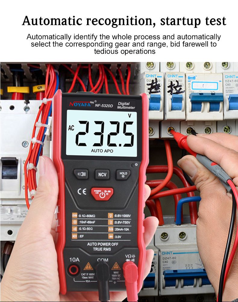 Multimeter Continuous multifunction digital multimeter measuring Ohm voltage dc ac diode ...