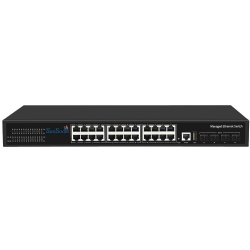 28 Port 10G Uplink 24 Port Gigabit Managed Ethernet Switch