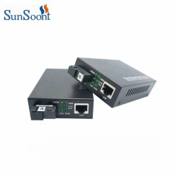 Gigabit fiber optical media converter