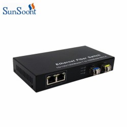 Gigabit 2 SFP fiber port and 2 RJ45 port fiber optic switch